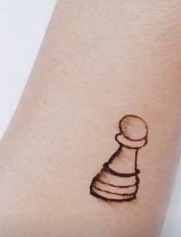 chess board tattoo